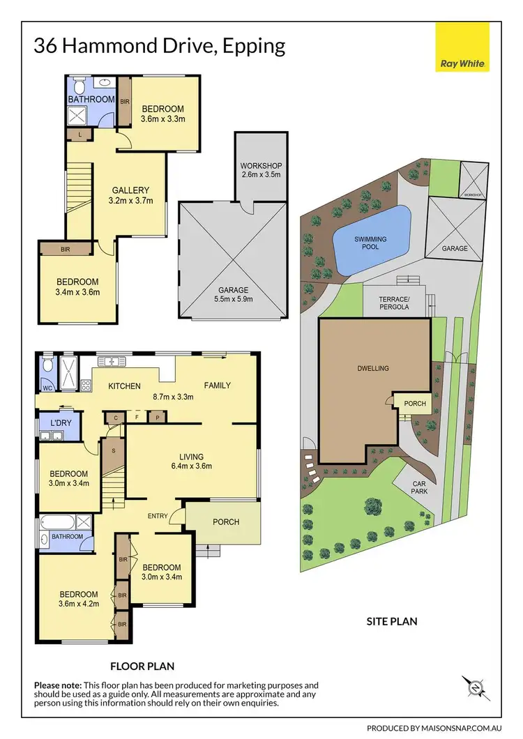Floorplan of Homely house listing, 36 Hammond Drive, Epping VIC 3076