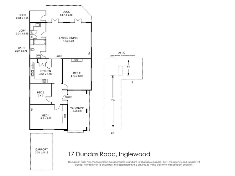 Floorplan of Homely house listing, 17 Dundas Road, Inglewood WA 6052