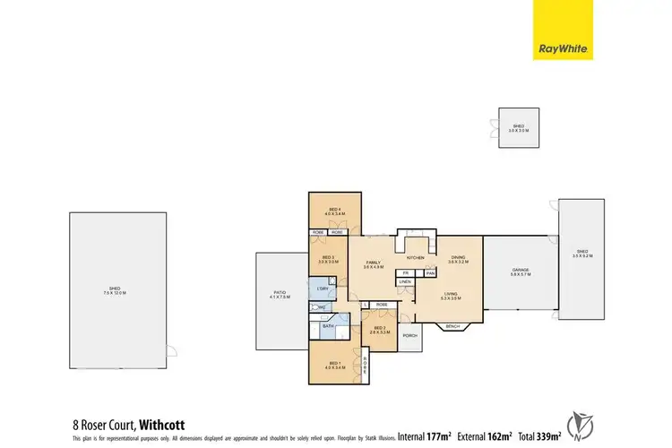 Floorplan of Homely house listing, 8 Roser Court, Withcott QLD 4352