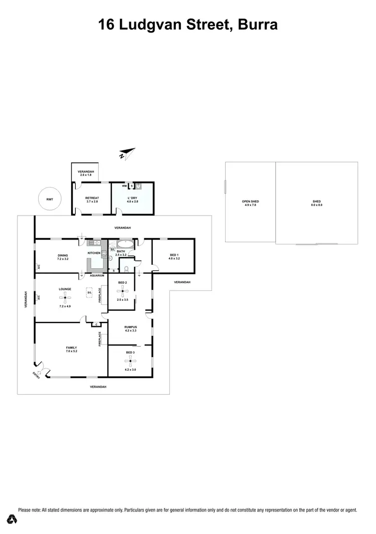 Floorplan of Homely house listing, 16 Ludgvan Street, Burra SA 5417