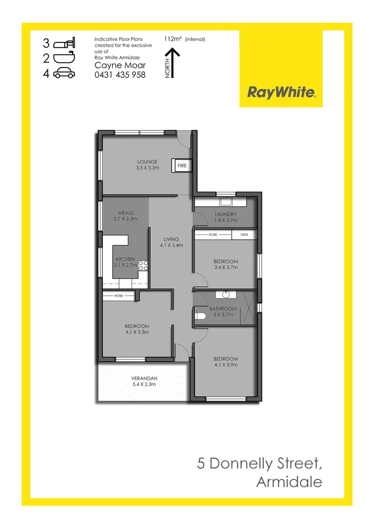 Floorplan of Homely house listing, 5 Donnelly Street, Armidale NSW 2350