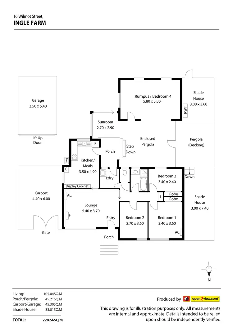 Floorplan of Homely house listing, 16 Wilmot Street, Ingle Farm SA 5098