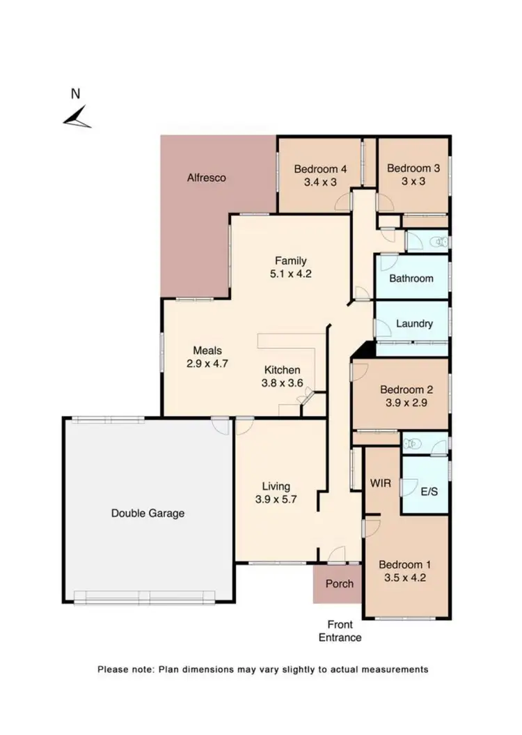 Floorplan of Homely house listing, 4 Hereford Close, Delacombe VIC 3356