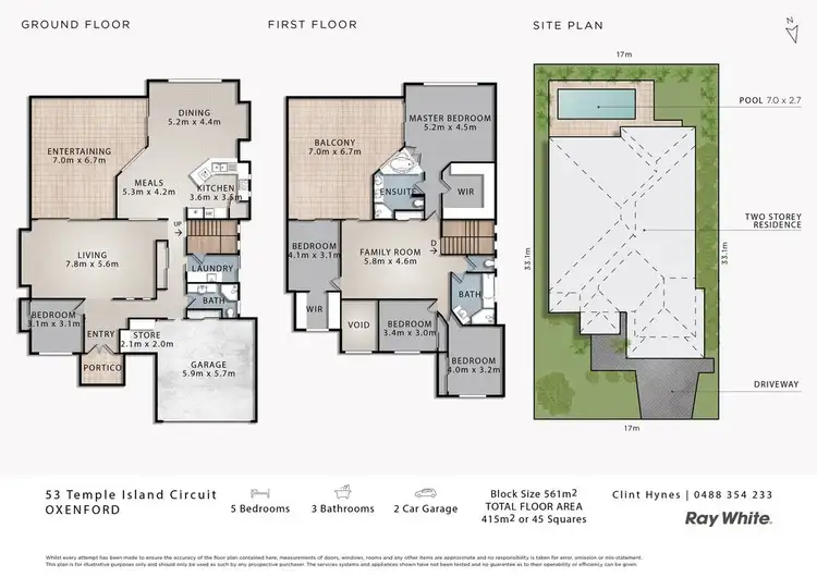 Floorplan of Homely house listing, 53 Temple Island Circuit, Oxenford QLD 4210