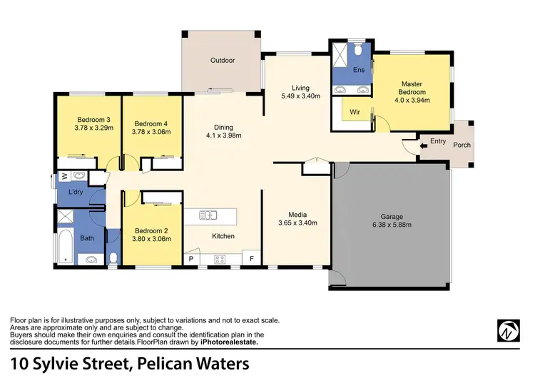 Floorplan of Homely house listing, 10 Sylvie Street, Pelican Waters QLD 4551
