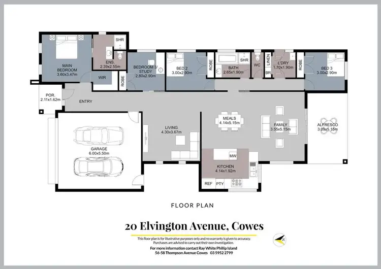 Floorplan of Homely house listing, 20 Elvington Avenue, Cowes VIC 3922
