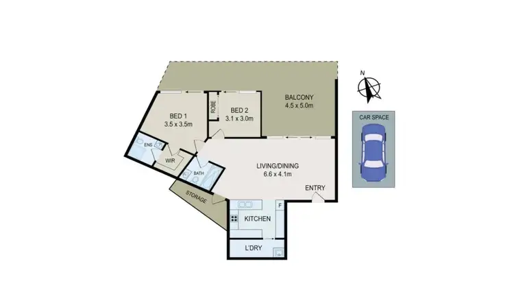 Floorplan of Homely unit listing, 1/50 Loftus Crescent, Homebush NSW 2140