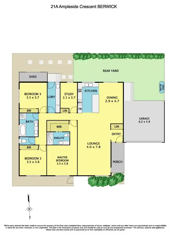 Floorplan of Homely unit listing, 21A Ambleside Crescent, Berwick VIC 3806