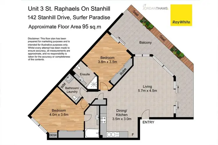 Floorplan of Homely apartment listing, 3/142 Stanhill Drive, Surfers Paradise QLD 4217