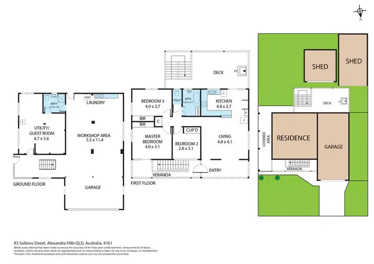 Floorplan of Homely house listing, 83 Sallows Street, Alexandra Hills QLD 4161