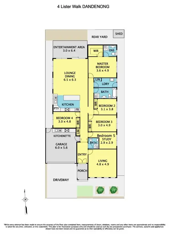 Floorplan of Homely house listing, 4 Lister Walk, Dandenong VIC 3175