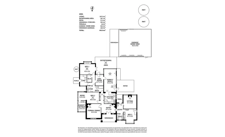 Floorplan of Homely house listing, 21 Sandergrove Road, Strathalbyn SA 5255