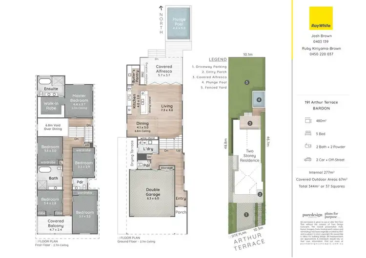 Floorplan of Homely house listing, 191 Arthur Terrace, Bardon QLD 4065