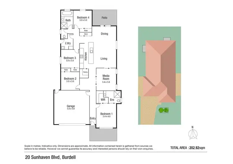 Floorplan of Homely house listing, 20 Sunhaven Boulevard, Burdell QLD 4818