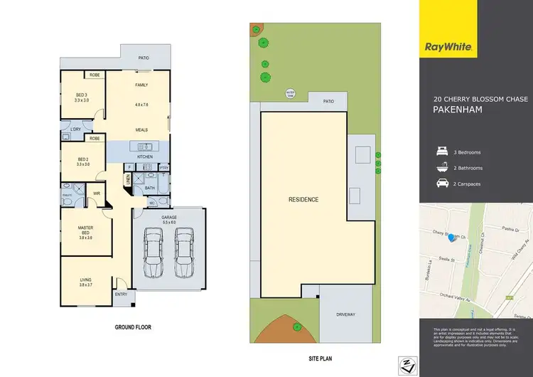 Floorplan of Homely house listing, 20 Cherry Blossom Chase, Pakenham VIC 3810