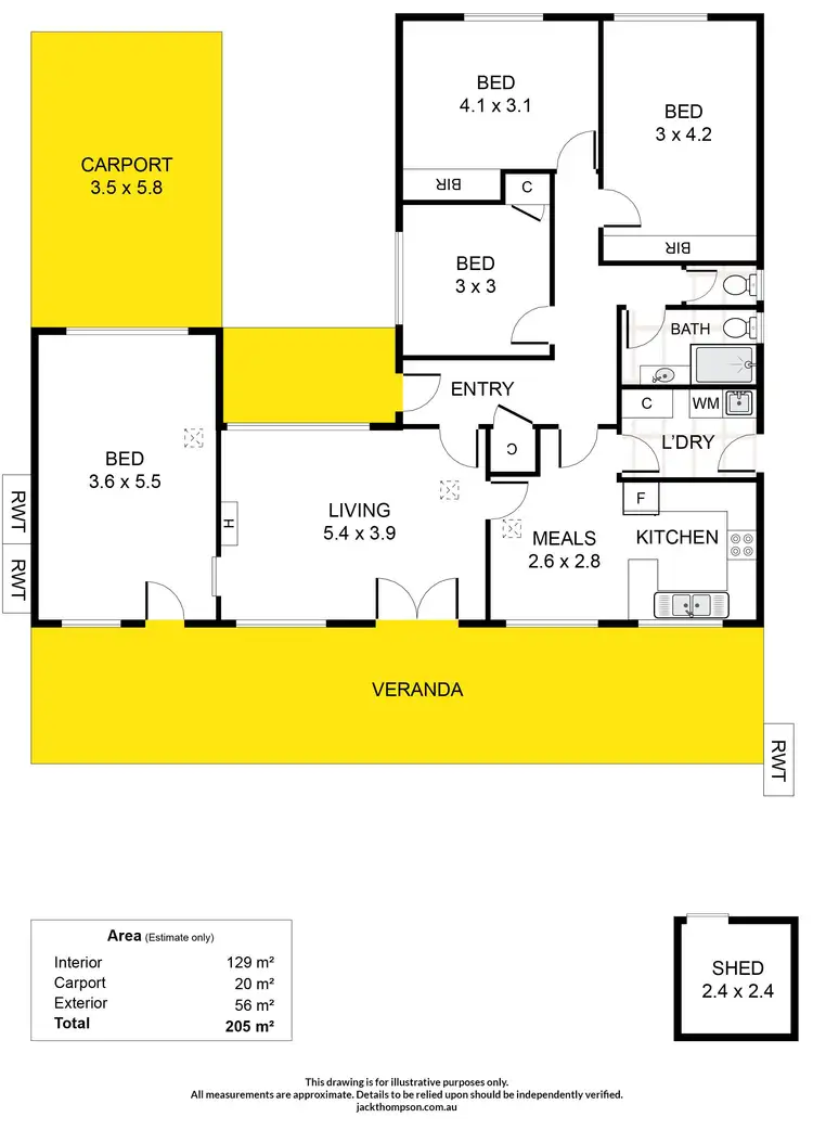 Floorplan of Homely house listing, 12 Hillary Crescent, Modbury North SA 5092