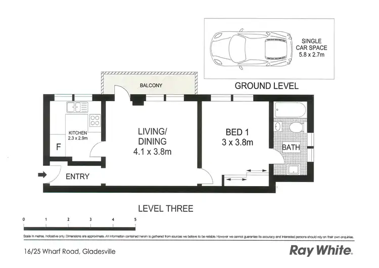 Floorplan of Homely apartment listing, 16/25 Wharf Road, Gladesville NSW 2111