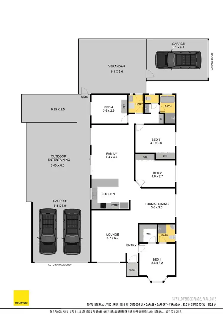 Floorplan of Homely house listing, 18 Willowbrook Place, Paralowie SA 5108