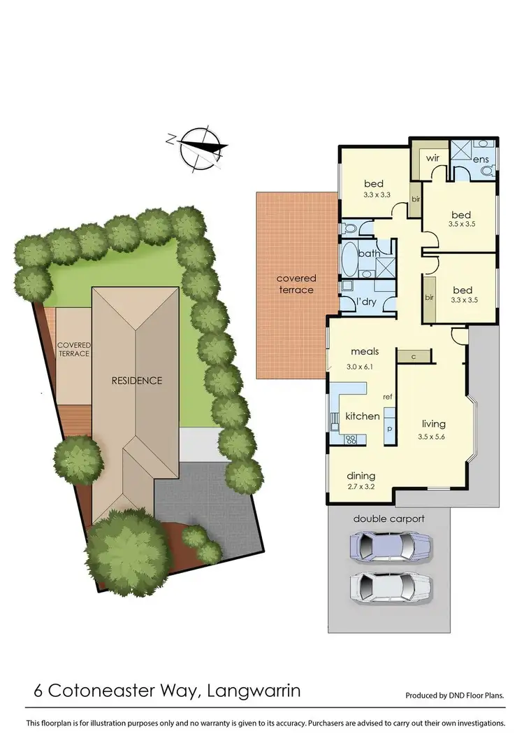 Floorplan of Homely house listing, 6 Cotoneaster Way, Langwarrin VIC 3910