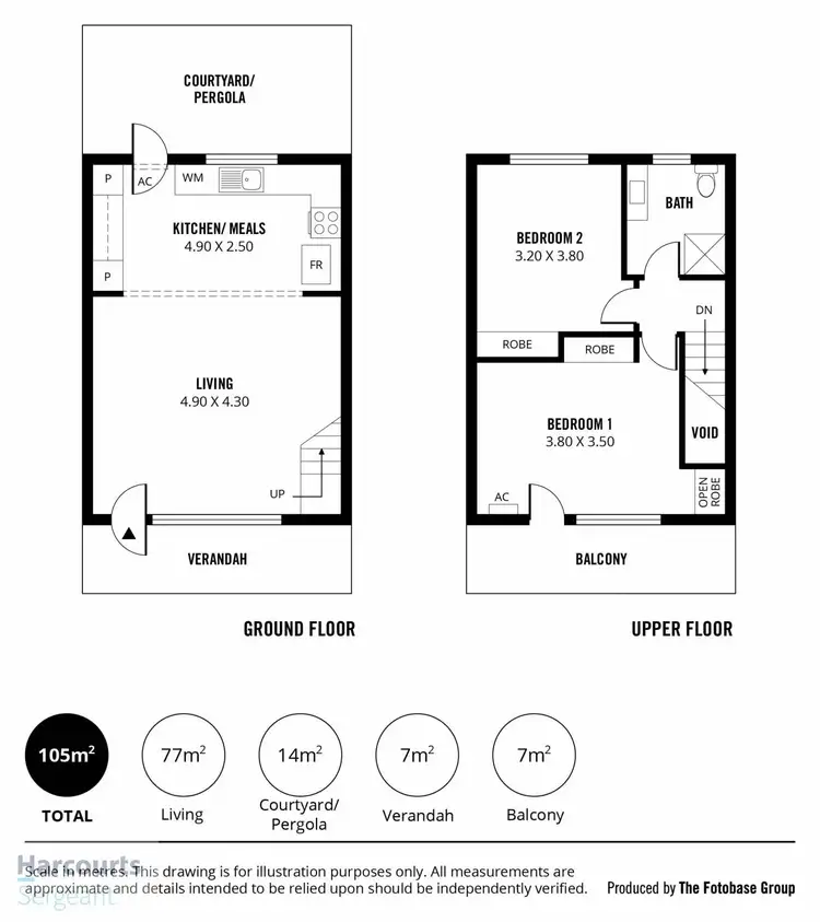 Floorplan of Homely townhouse listing, 4/278 Military Road, Grange SA 5022