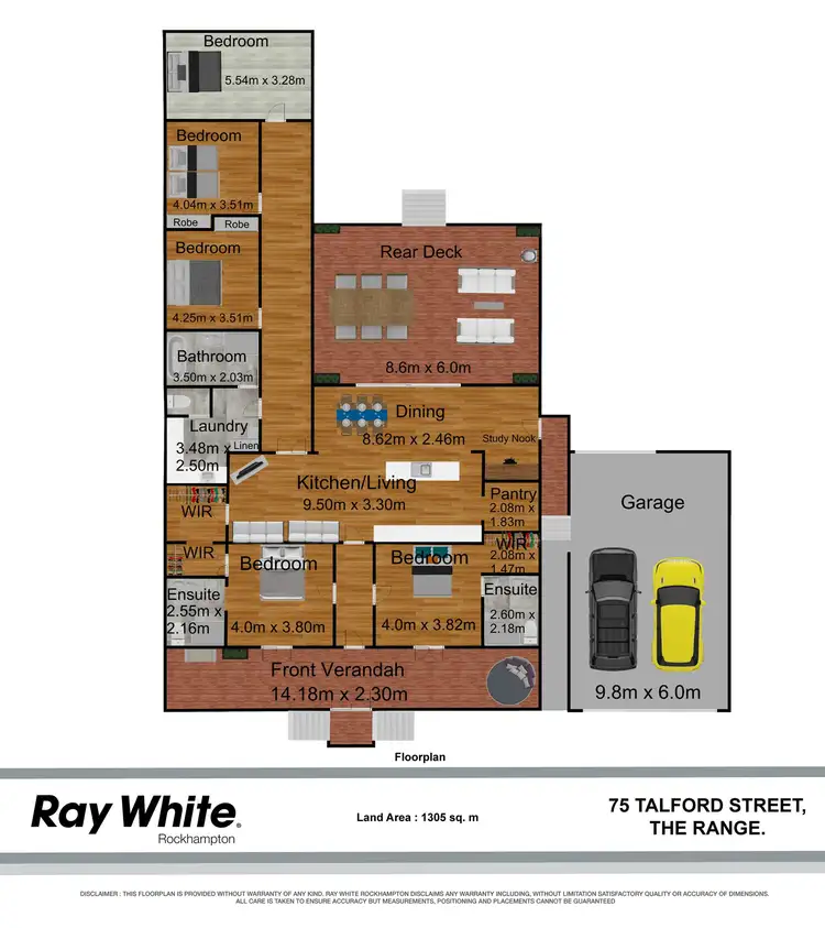 Floorplan of Homely house listing, 75 Talford Street, The Range QLD 4700