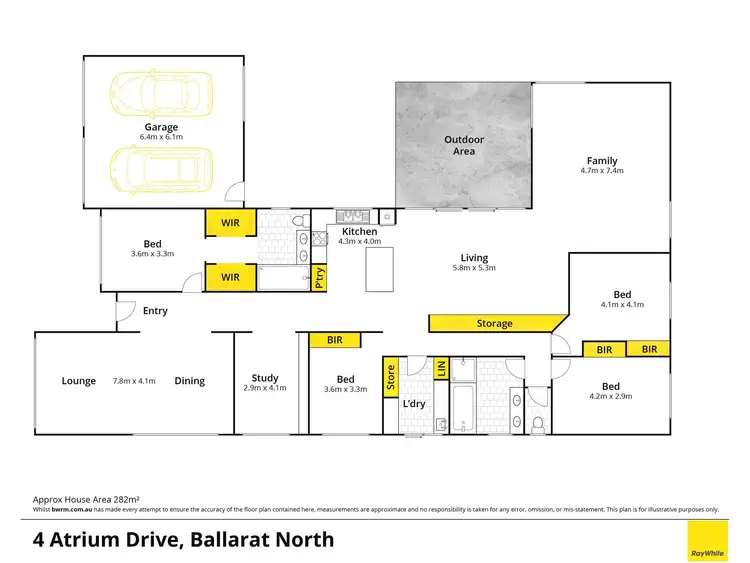 Floorplan of Homely house listing, 4 Atrium Drive, Ballarat North VIC 3350