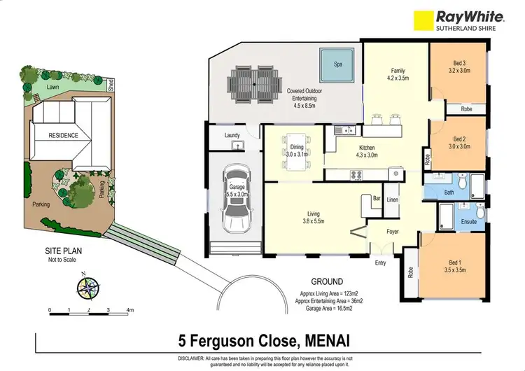 Floorplan of Homely house listing, 5 Ferguson Close, Menai NSW 2234