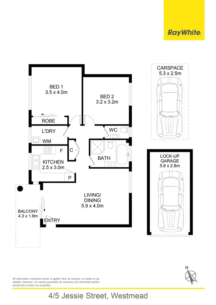 Floorplan of Homely apartment listing, 4/5 Jessie Street, Westmead NSW 2145