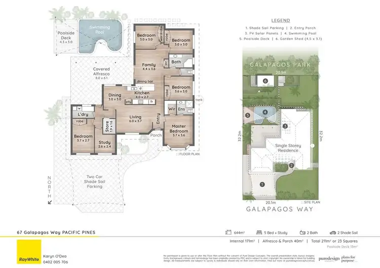 Floorplan of Homely house listing, 67 Galapagos Way, Pacific Pines QLD 4211
