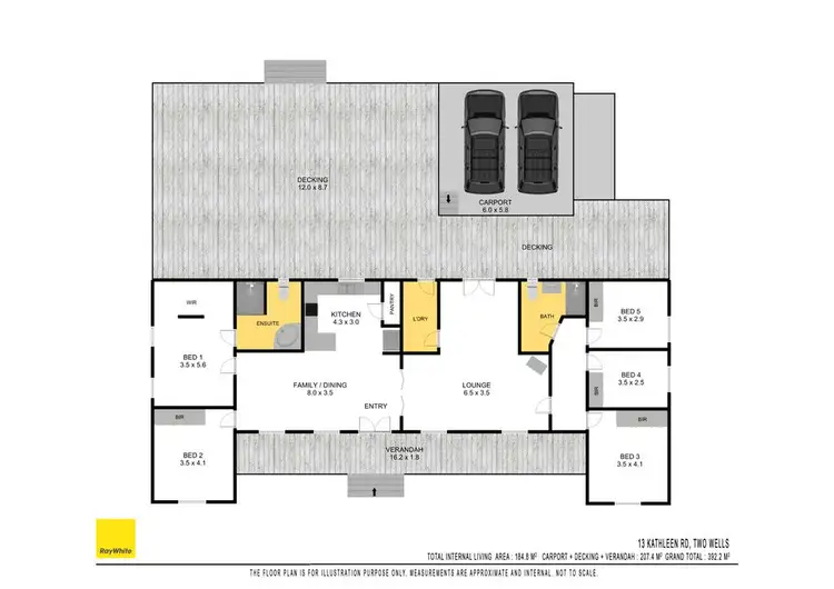 Floorplan of Homely house listing, 13 Kathleen Road, Two Wells SA 5501