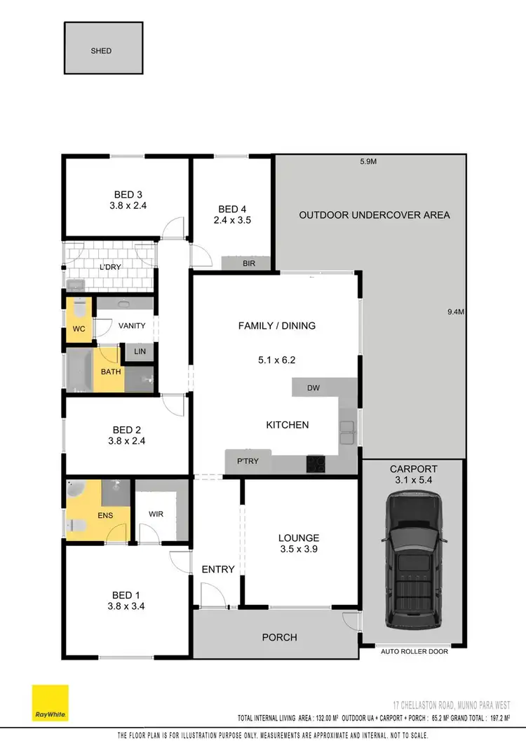 Floorplan of Homely house listing, 17 Chellaston Road, Munno Para West SA 5115