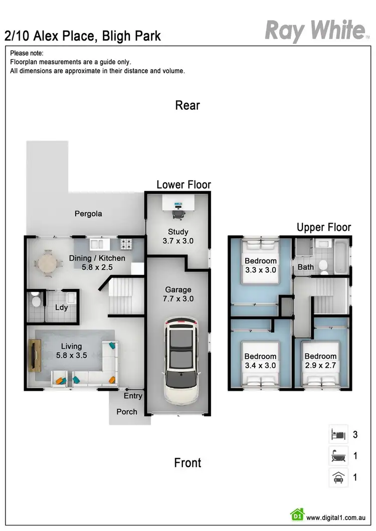 Floorplan of Homely house listing, 2/10 Alex Place, Bligh Park NSW 2756