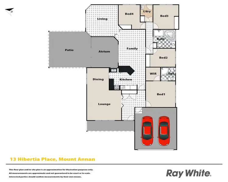 Floorplan of Homely house listing, 13 Hibertia Place, Mount Annan NSW 2567