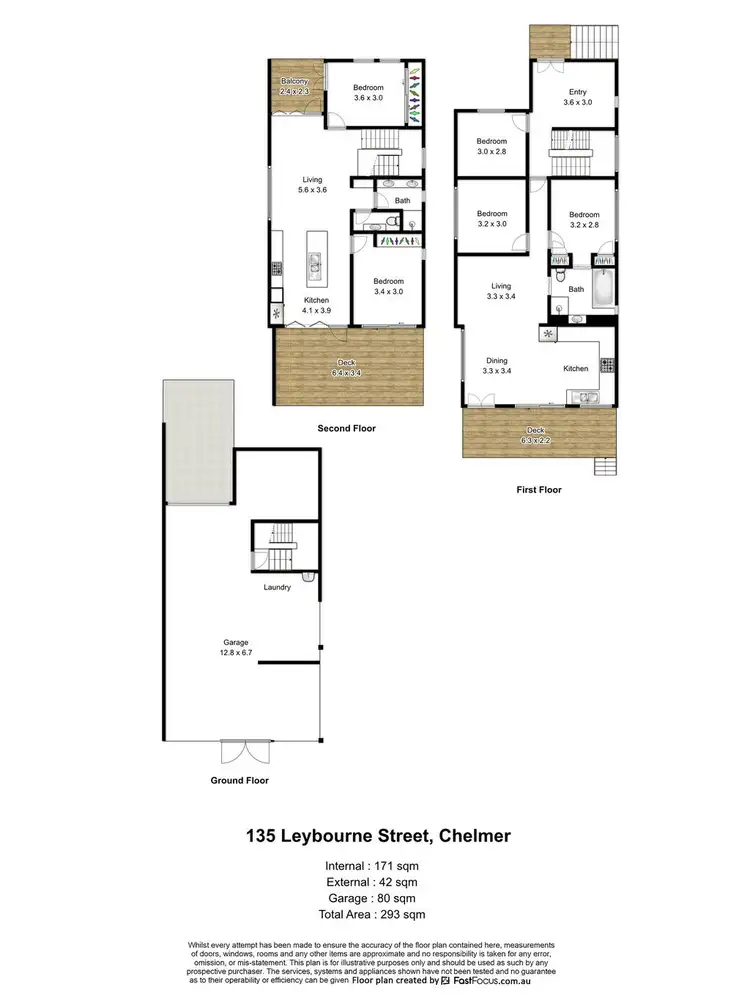 Floorplan of Homely house listing, 135 Leybourne Street, Chelmer QLD 4068