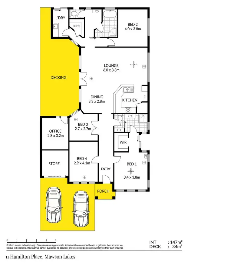 Floorplan of Homely house listing, 11 Hamilton Place, Mawson Lakes SA 5095