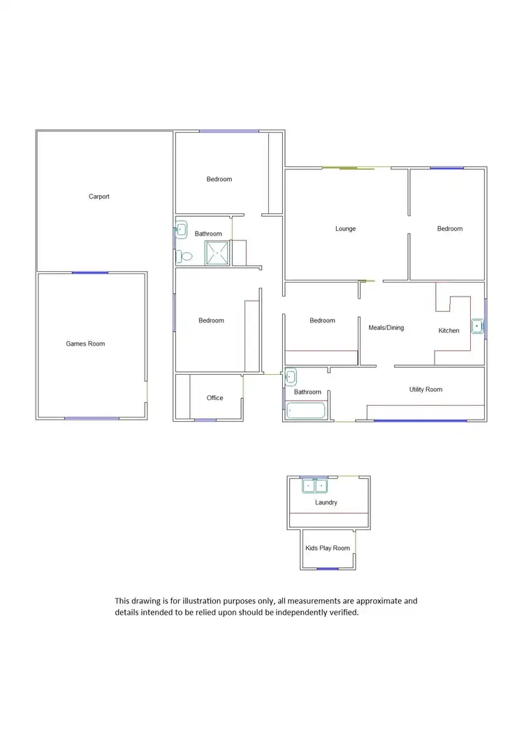 Floorplan of Homely house listing, 57 Elizabeth Street, Serviceton VIC 3420