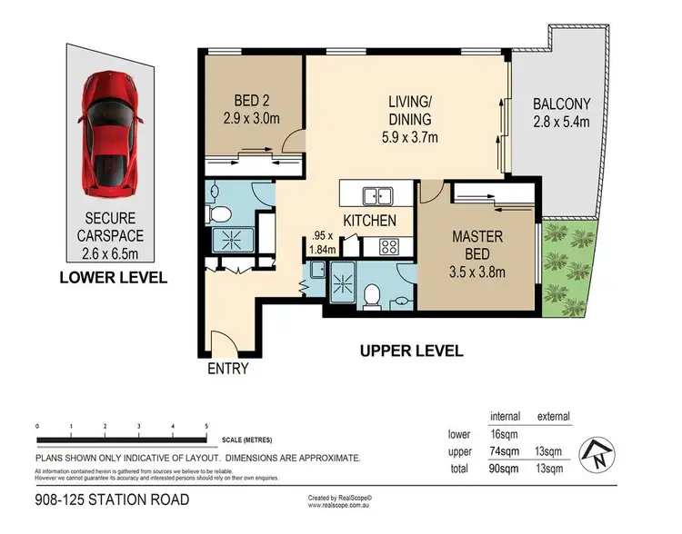 Floorplan of Homely unit listing, 908/125 Station Road, Indooroopilly QLD 4068