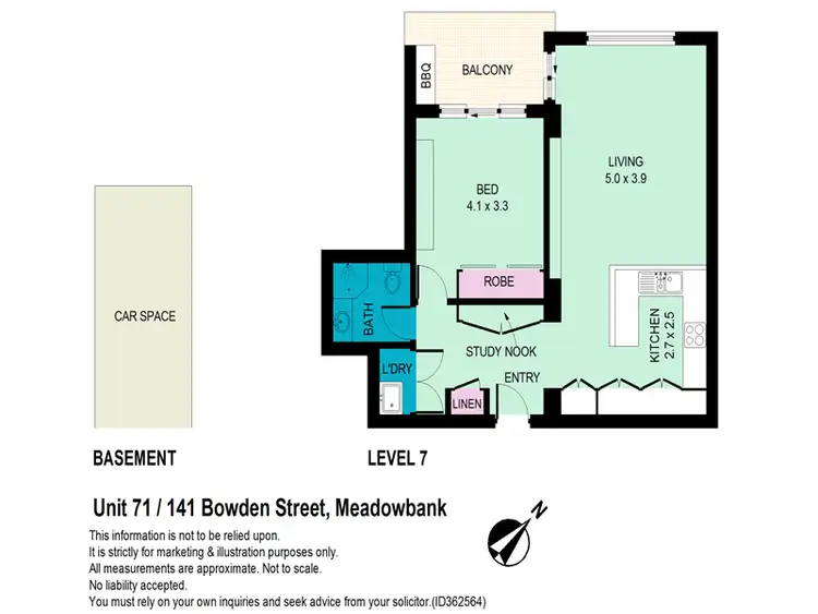 Floorplan of Homely apartment listing, 71/141 Bowden Street, Meadowbank NSW 2114