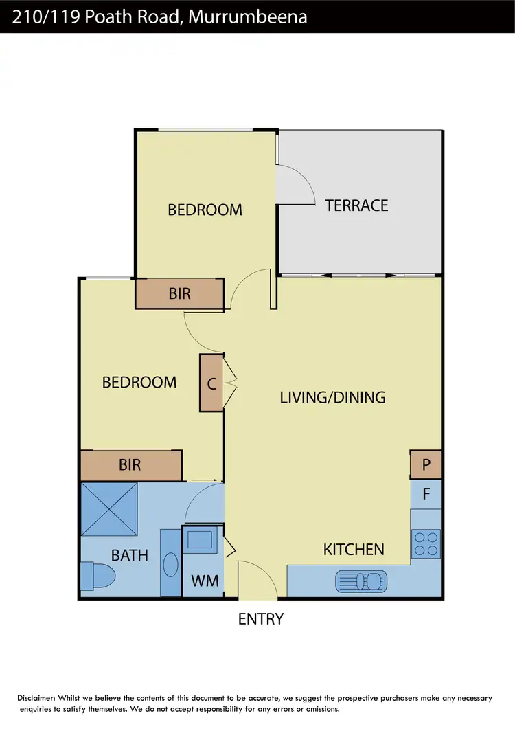 Floorplan of Homely apartment listing, 210/119 Poath Road, Murrumbeena VIC 3163
