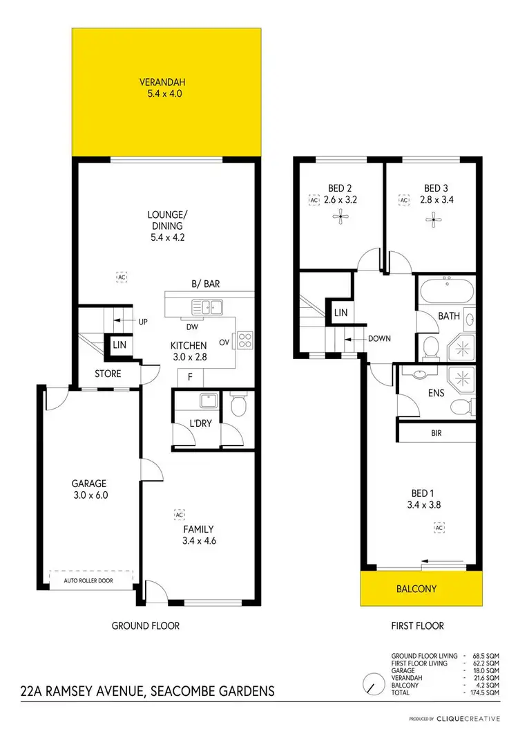 Floorplan of Homely house listing, 22A Ramsay Avenue, Seacombe Gardens SA 5047
