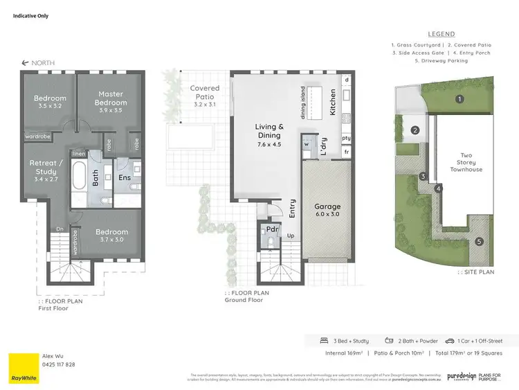 Floorplan of Homely townhouse listing, 45 Easthill Drive, Robina QLD 4226