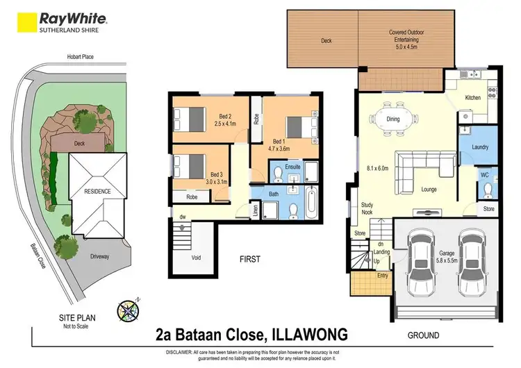 Floorplan of Homely townhouse listing, 13/2a Bataan Close, Illawong NSW 2234