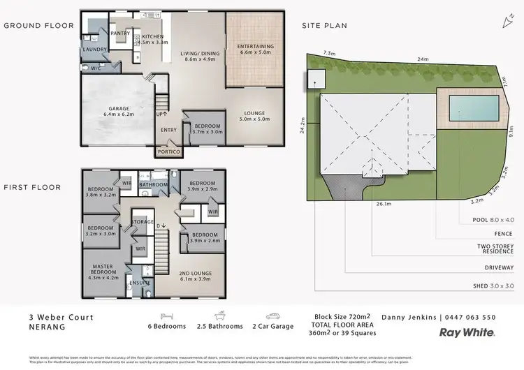 Floorplan of Homely house listing, 3 Weber Court, Nerang QLD 4211