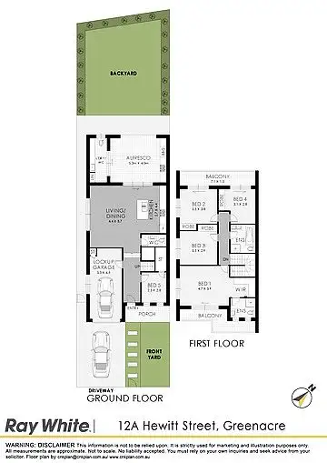 Floorplan of Homely house listing, 12A Hewitt Street, Greenacre NSW 2190