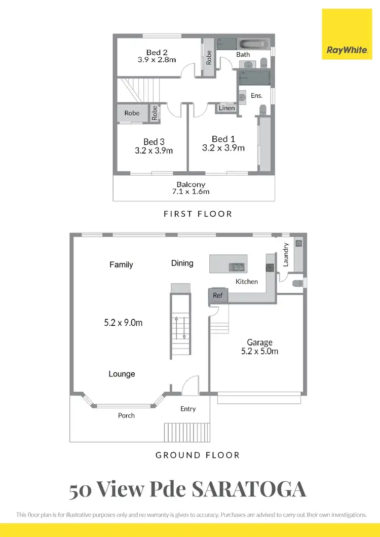 Floorplan of Homely house listing, 50 View Parade, Saratoga NSW 2251
