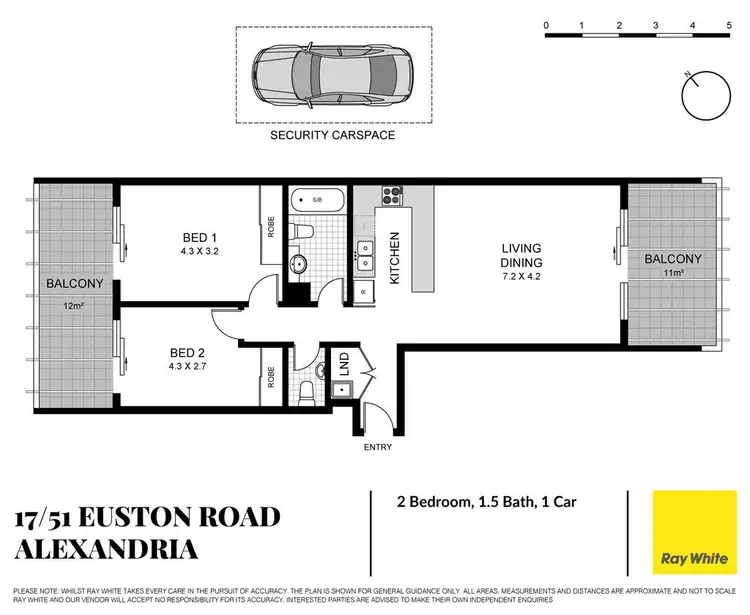Floorplan of Homely apartment listing, 17/51 Euston Road, Alexandria NSW 2015