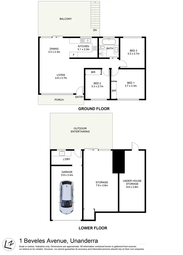 Floorplan of Homely house listing, 1 Beveles Avenue, Unanderra NSW 2526