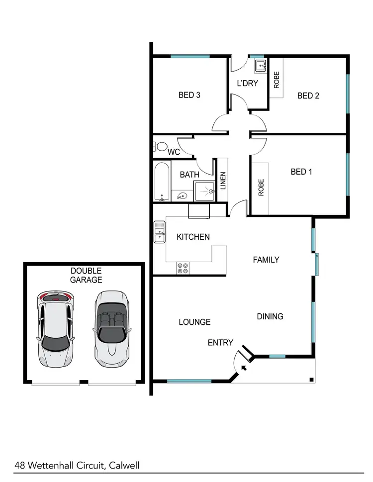 Floorplan of Homely house listing, 48 Wettenhall Circuit, Calwell ACT 2905