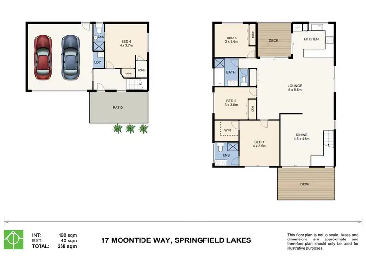 Floorplan of Homely house listing, 17 Moontide Way, Springfield Lakes QLD 4300