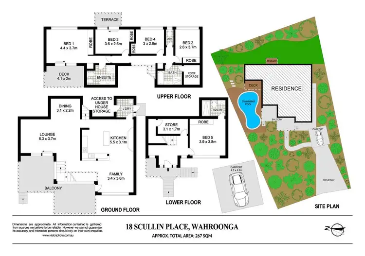 Floorplan of Homely house listing, 18 Scullin Place, Wahroonga NSW 2076